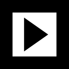 Player Play Button Square Stencil Svg Design File, Free Vectors File